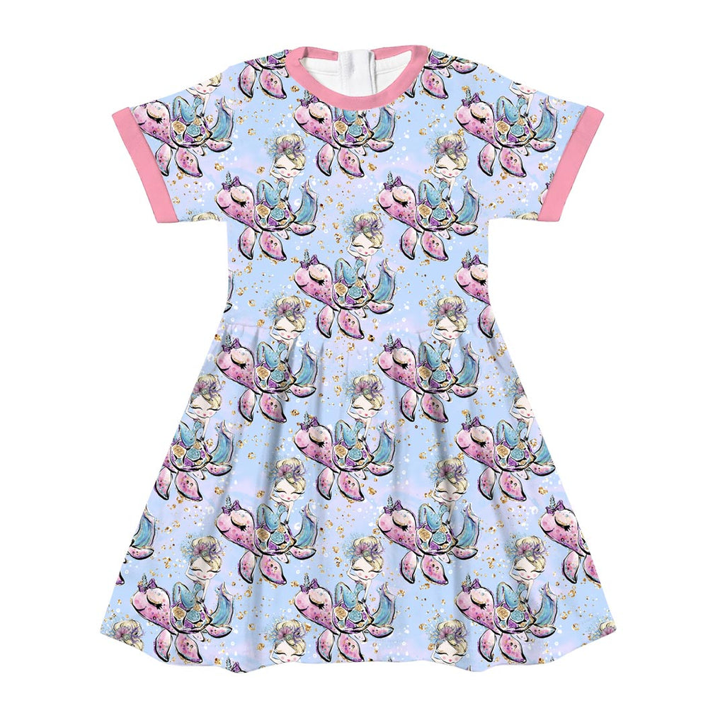 Mermaids Blue Fabric