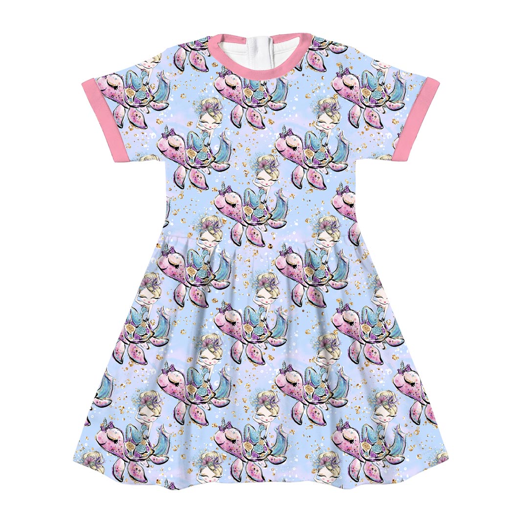 Mermaids Blue Fabric