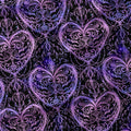Midnight Hearts Fabric