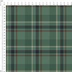 Military Green Plaid Fabric 1456