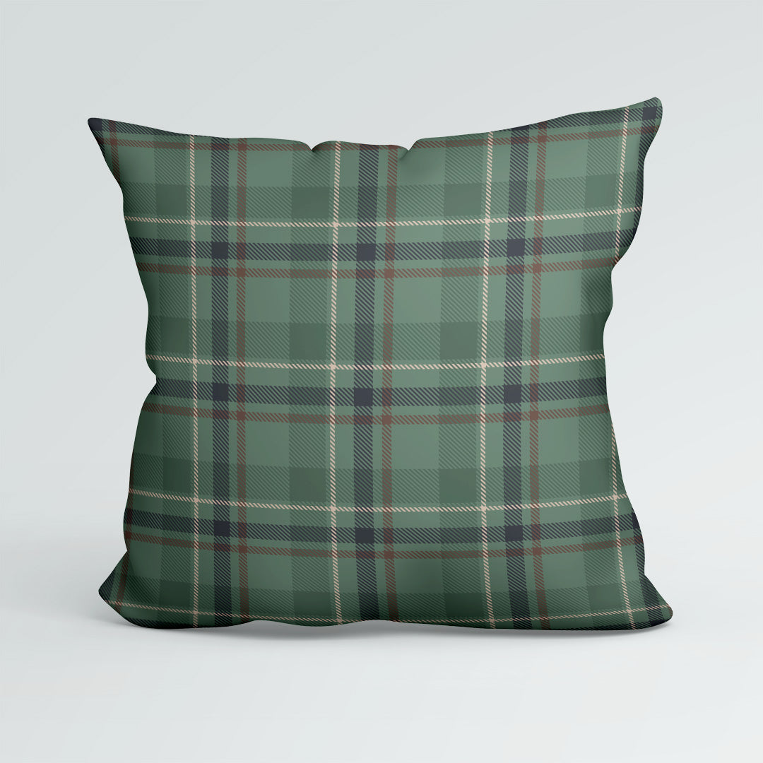 Military Green Plaid Fabric 1456