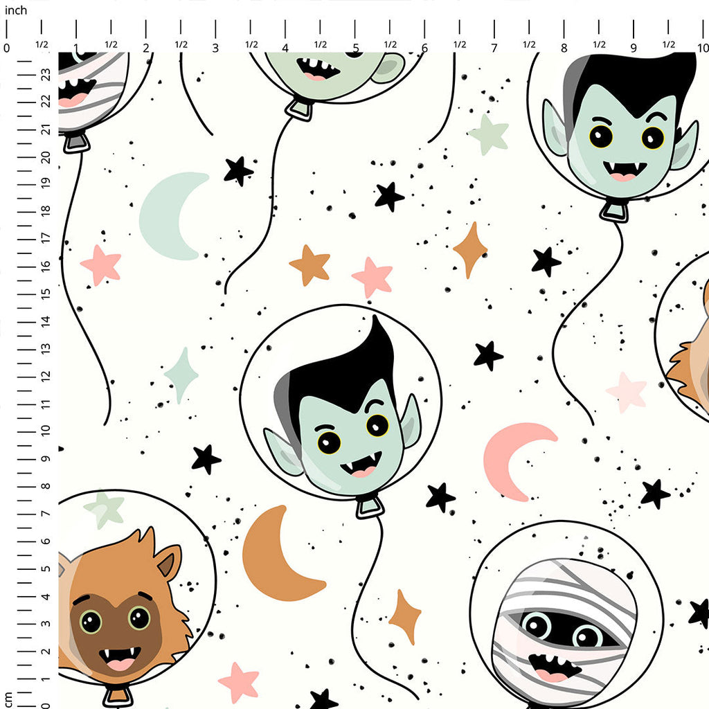 Monster Balloons Fabric