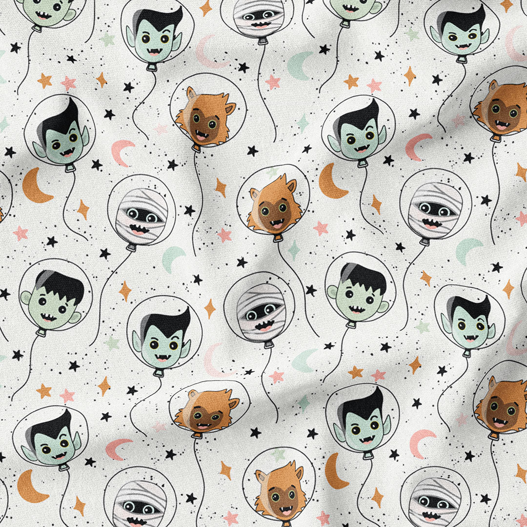 Monster Balloons Fabric