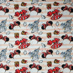 Mouse Upon A Time- Pink Stripes Fabric