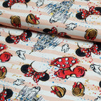 Mouse Upon A Time- Pink Stripes Fabric