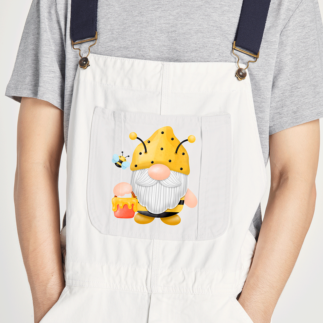 Mr Honey Gnome Iron on Fabric Heat Transfer DTF-102