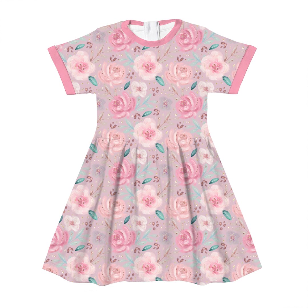 Mummy and Me Roses Beige Fabric