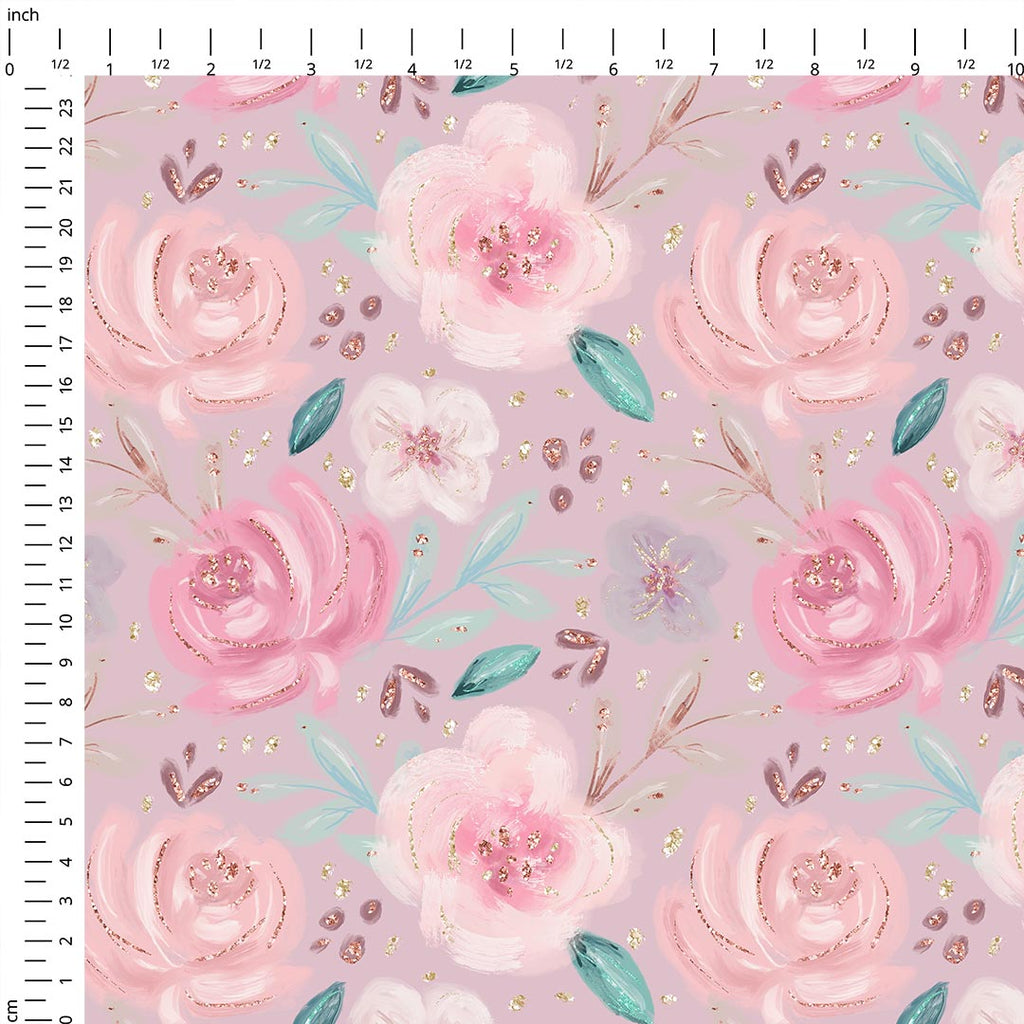 Mummy and Me Roses Beige Fabric