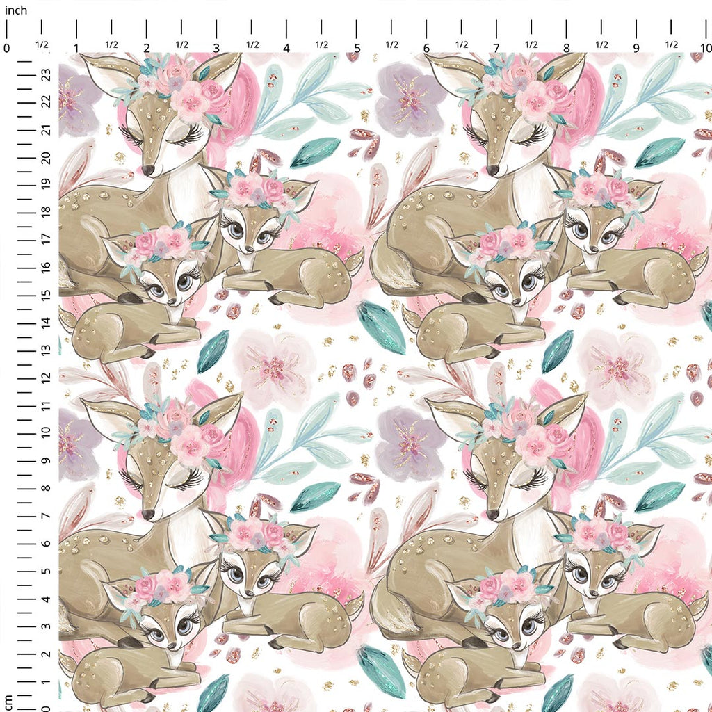 Mummy and Me White Fabric