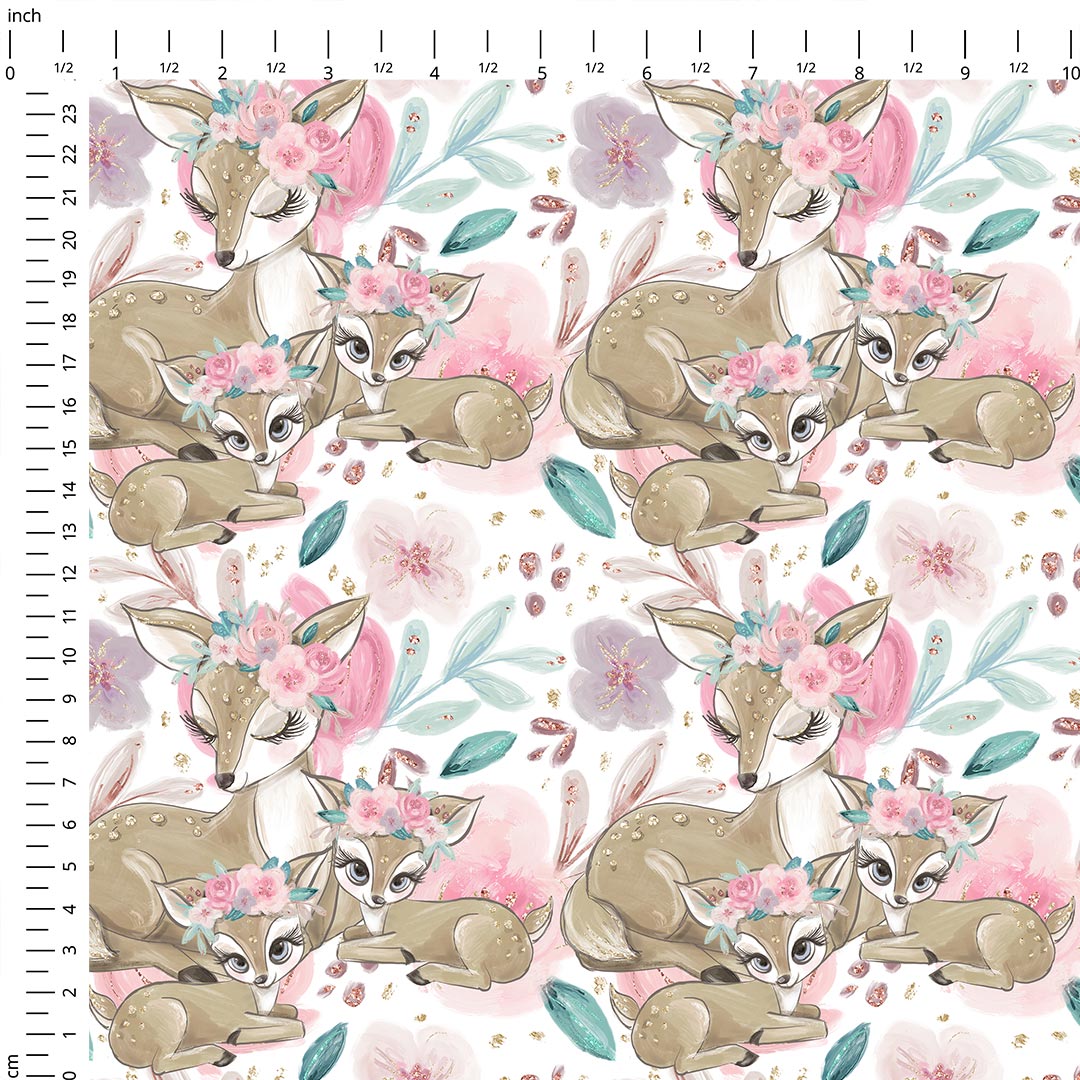 Mummy and Me White Fabric