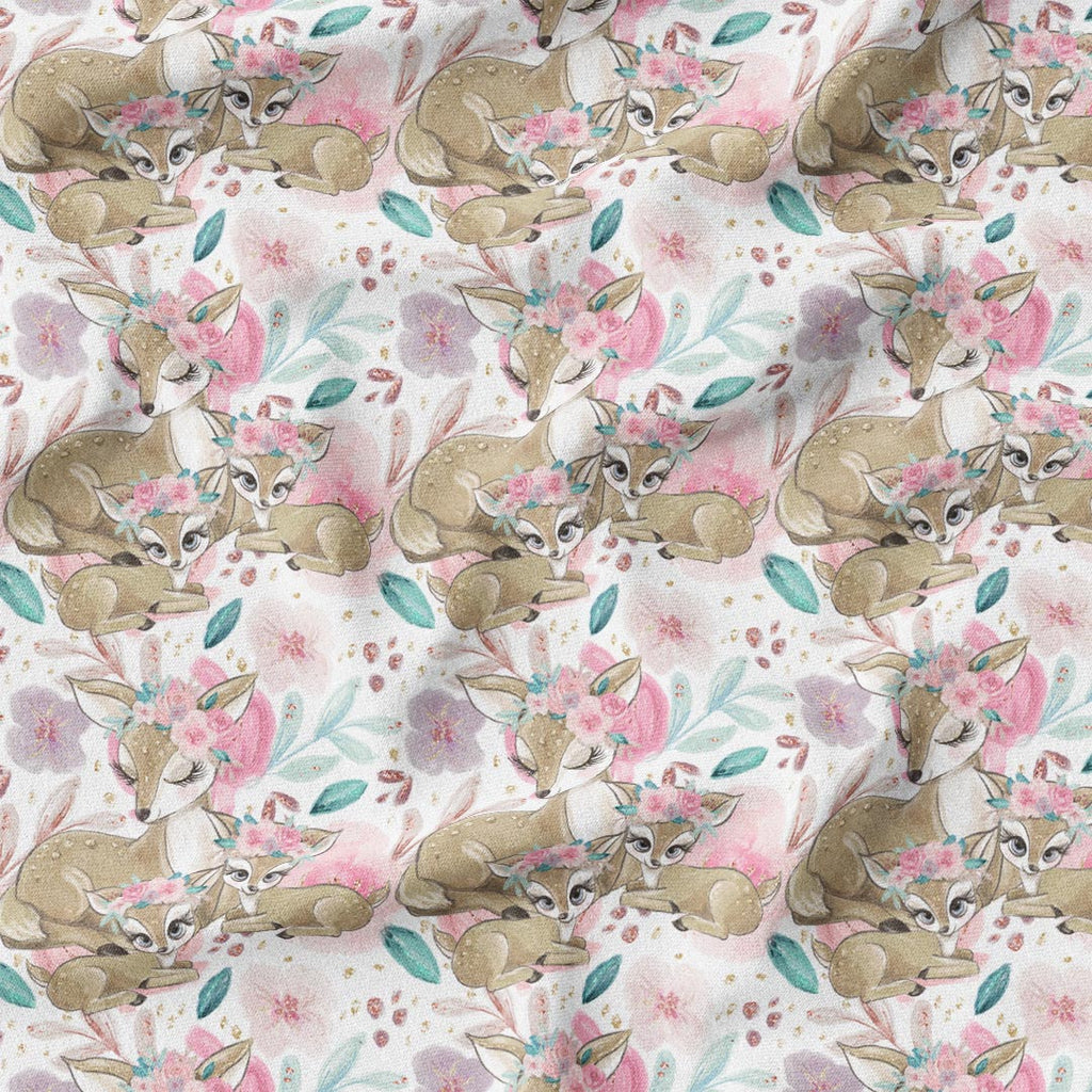 Mummy and Me White Fabric