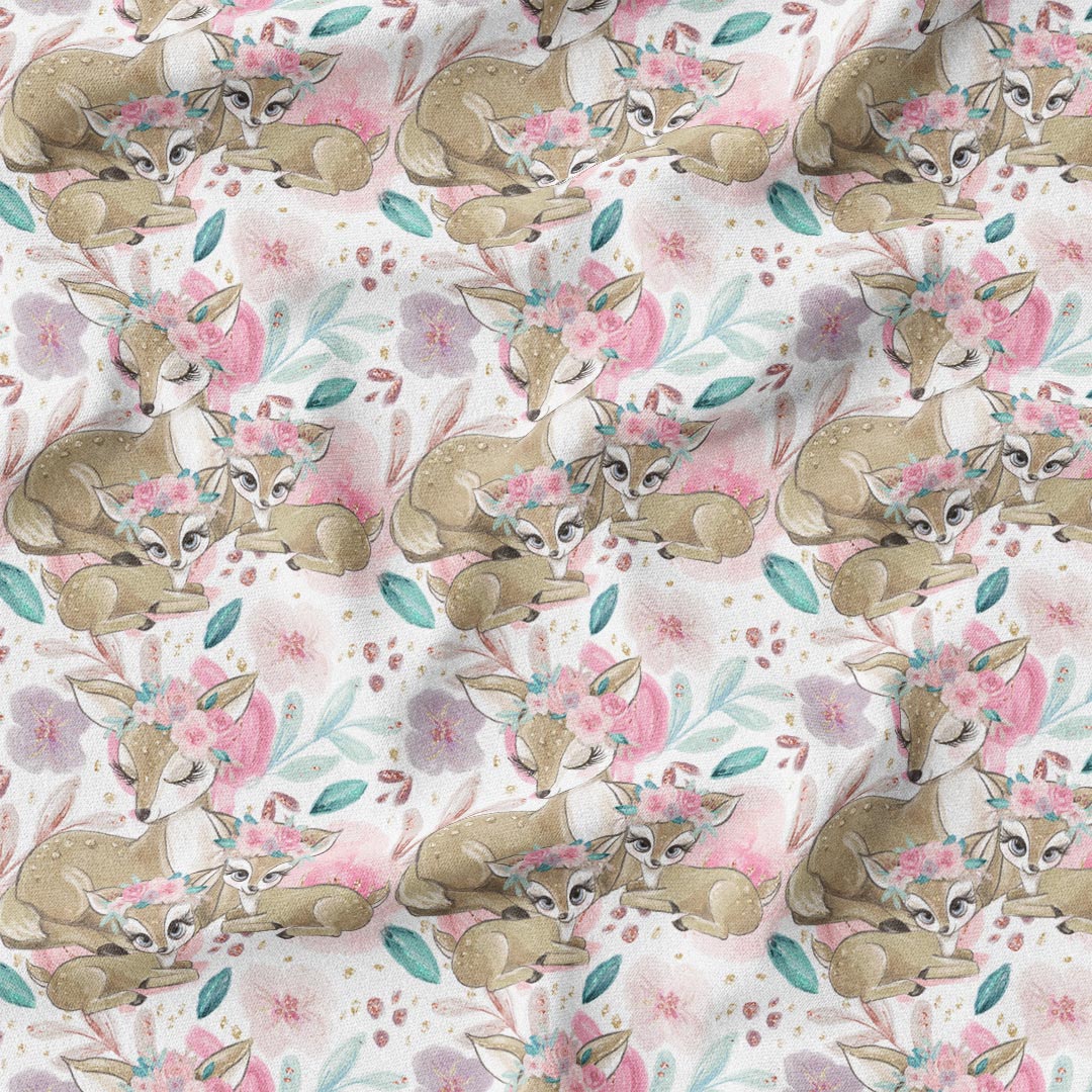 Mummy and Me White Fabric