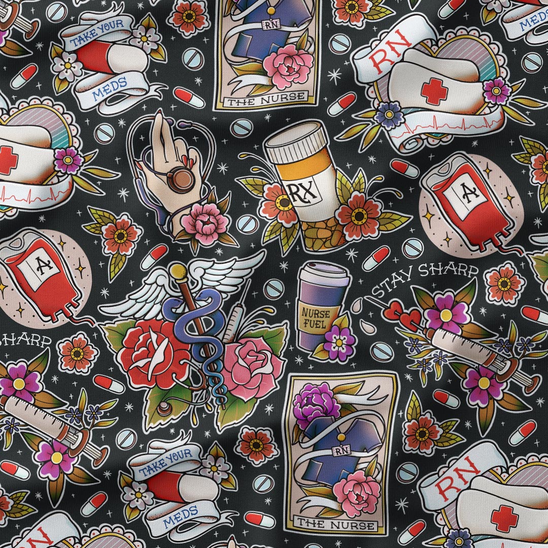 Nurse Retro Fabric