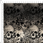 Ombre Glitter Skulls Fabric