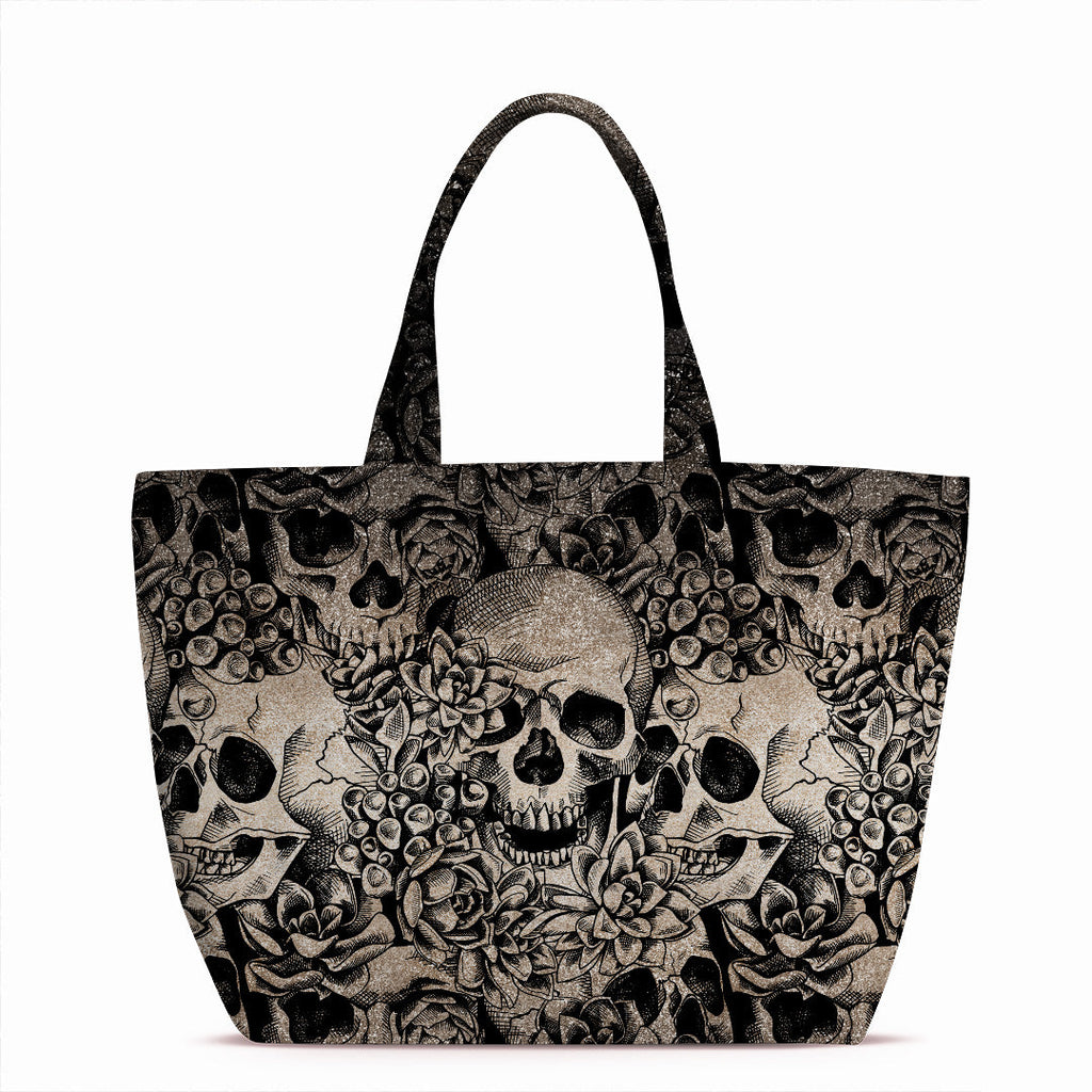 Ombre Glitter Skulls Fabric