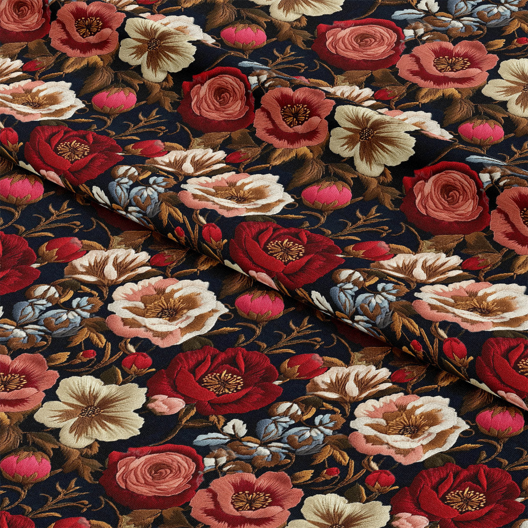 Opulent Floral Fabric