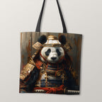 TOTE Fabric Bag Panel Panda Samurai TP-286