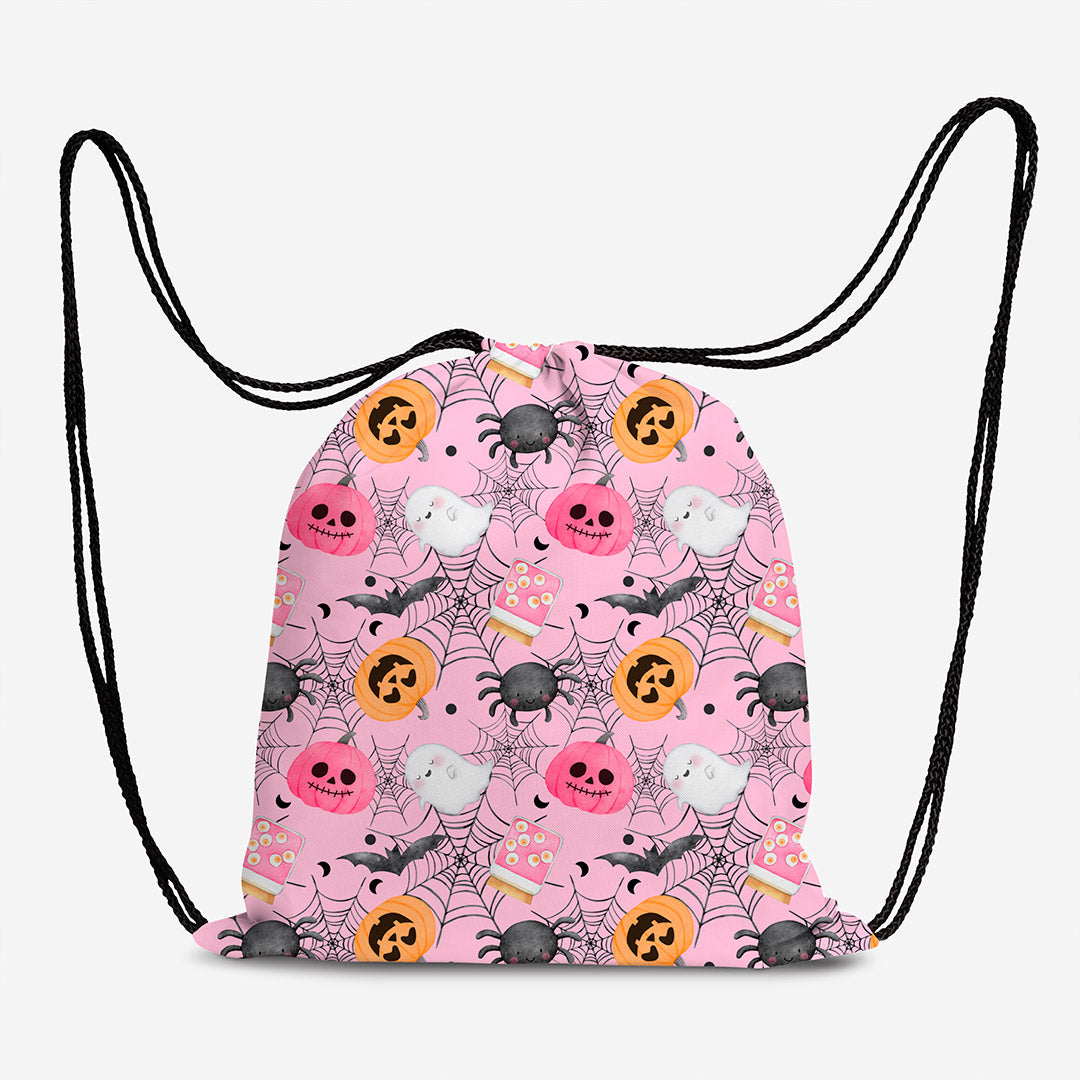 Pink Halloween Fabric