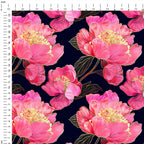 Pink Peonies Fabric