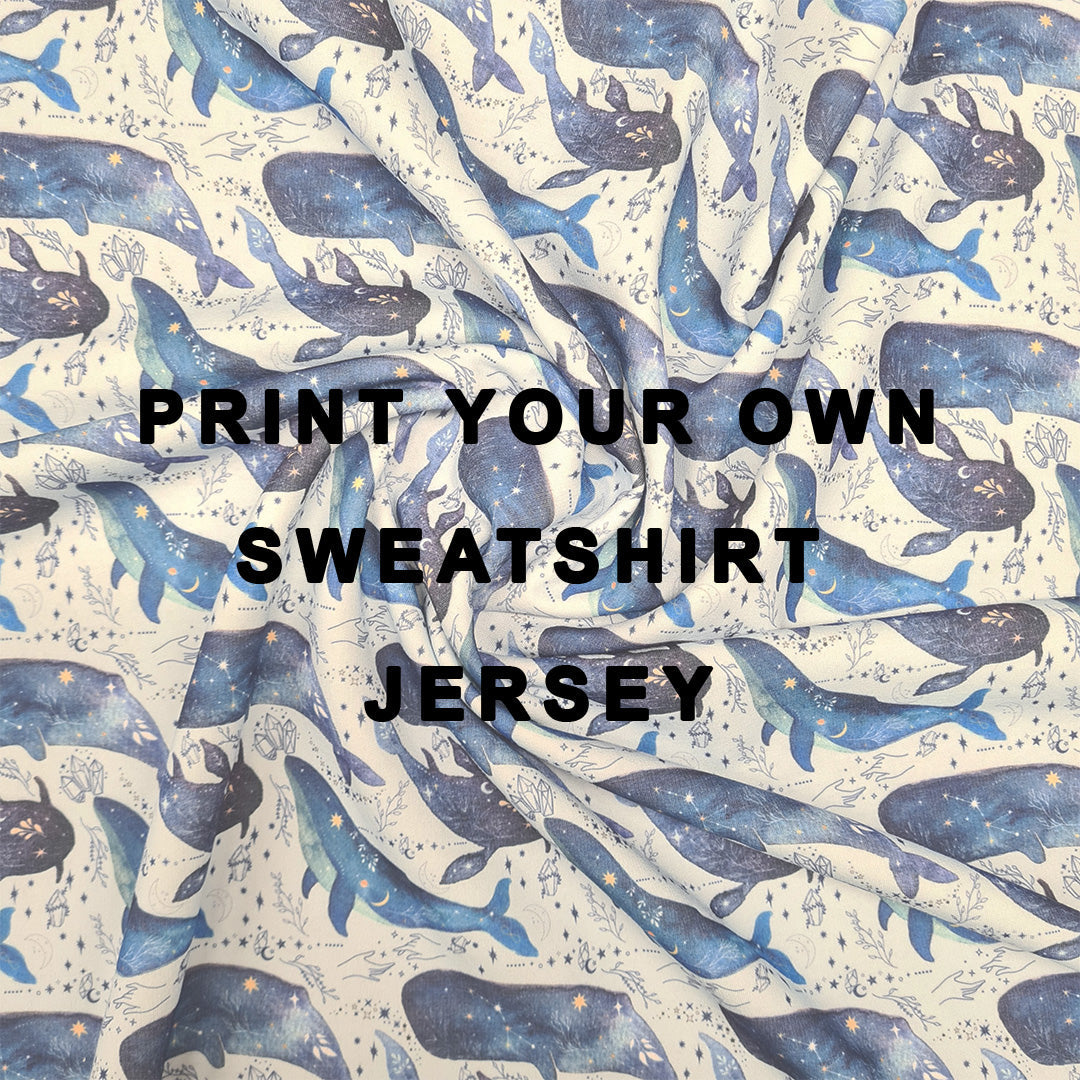 Print Your Own Design on Sweatshirt Jersey - PYO