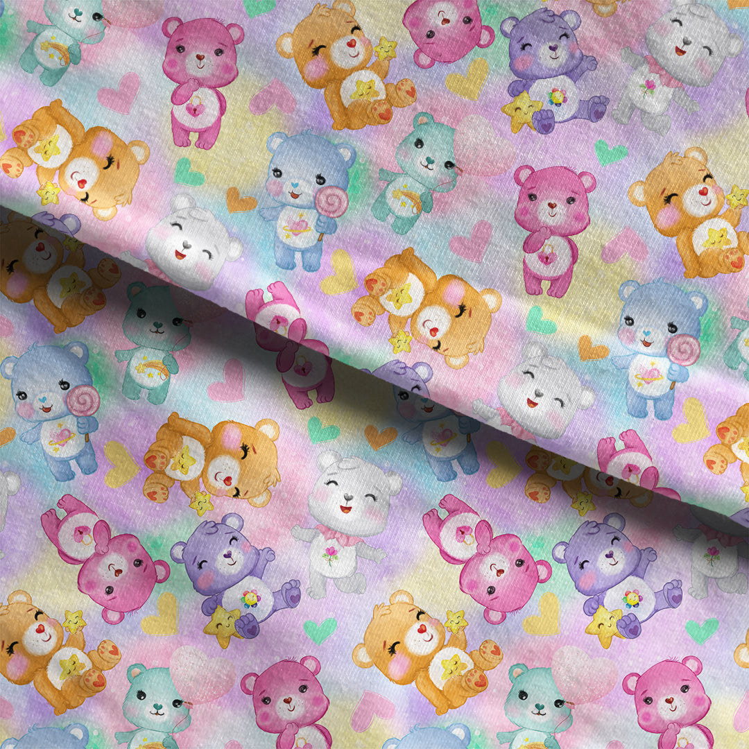 Rainbow Bears Fabric