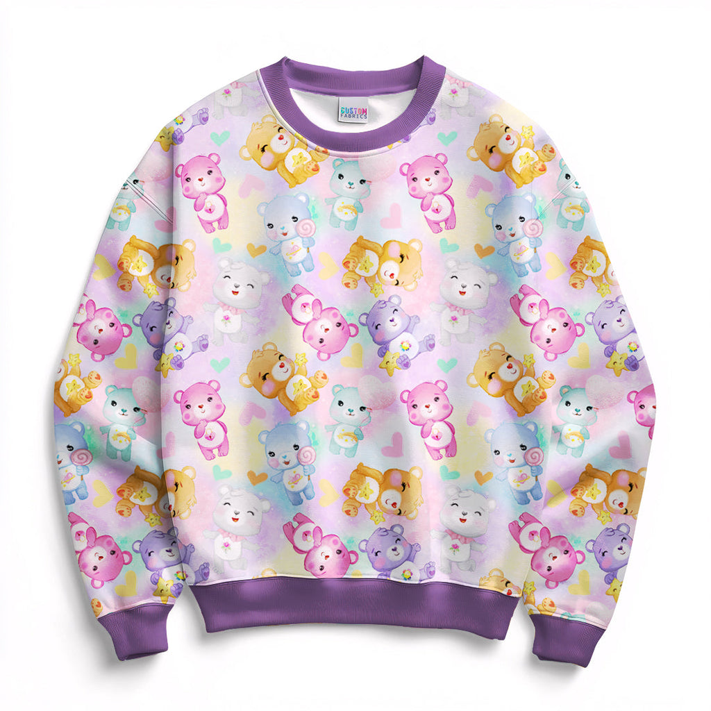 Rainbow Bears Fabric
