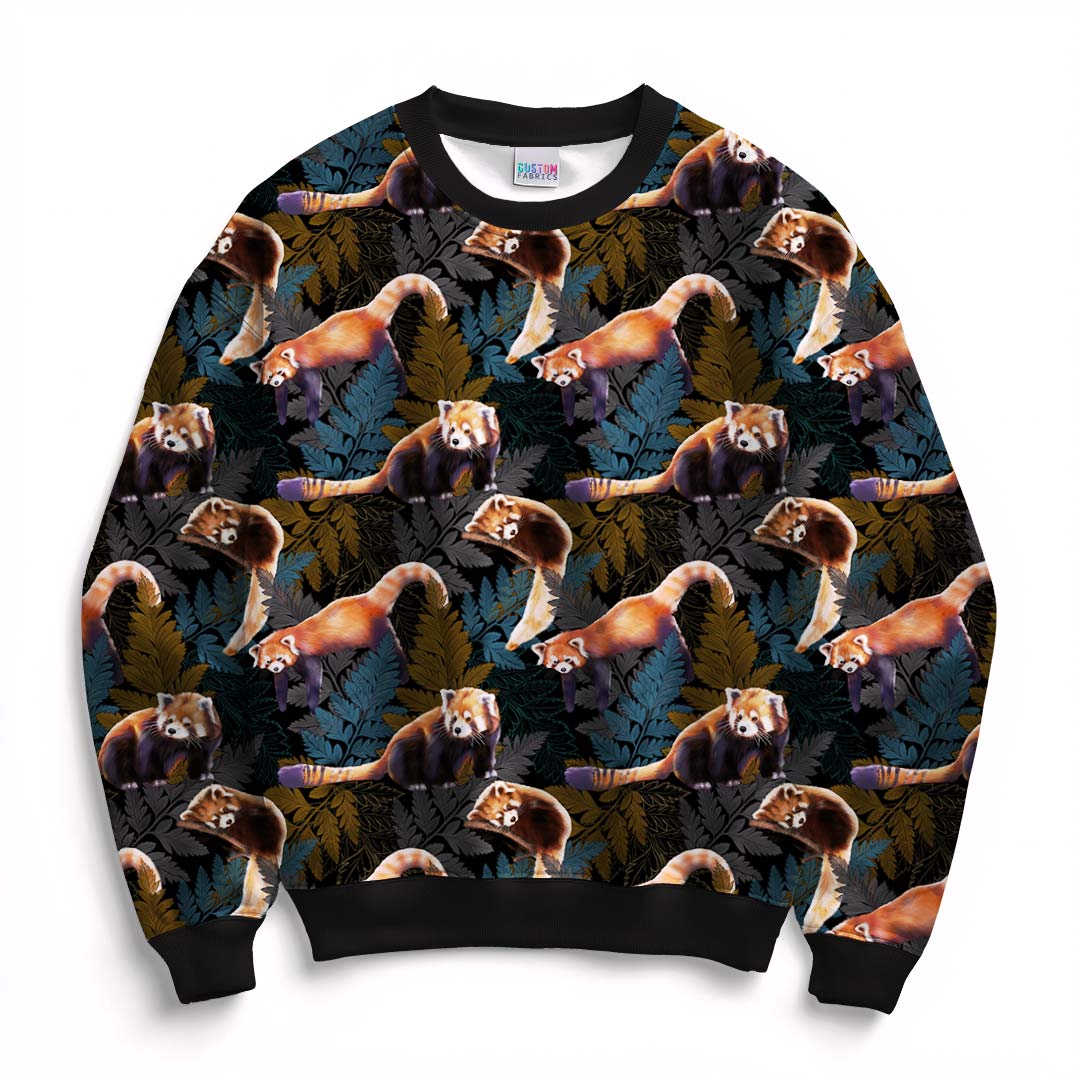 Red Pandas Fabric