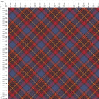 Aubergine Plaid Fabric 1432