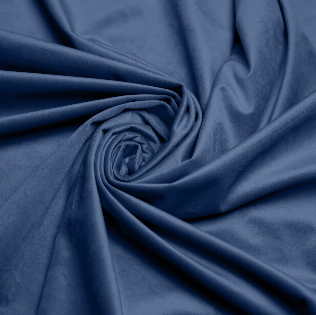 Plain French Velvet, various colours, priced by half metre