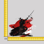 Samurai Iron on Fabric Heat Transfer DTF-204