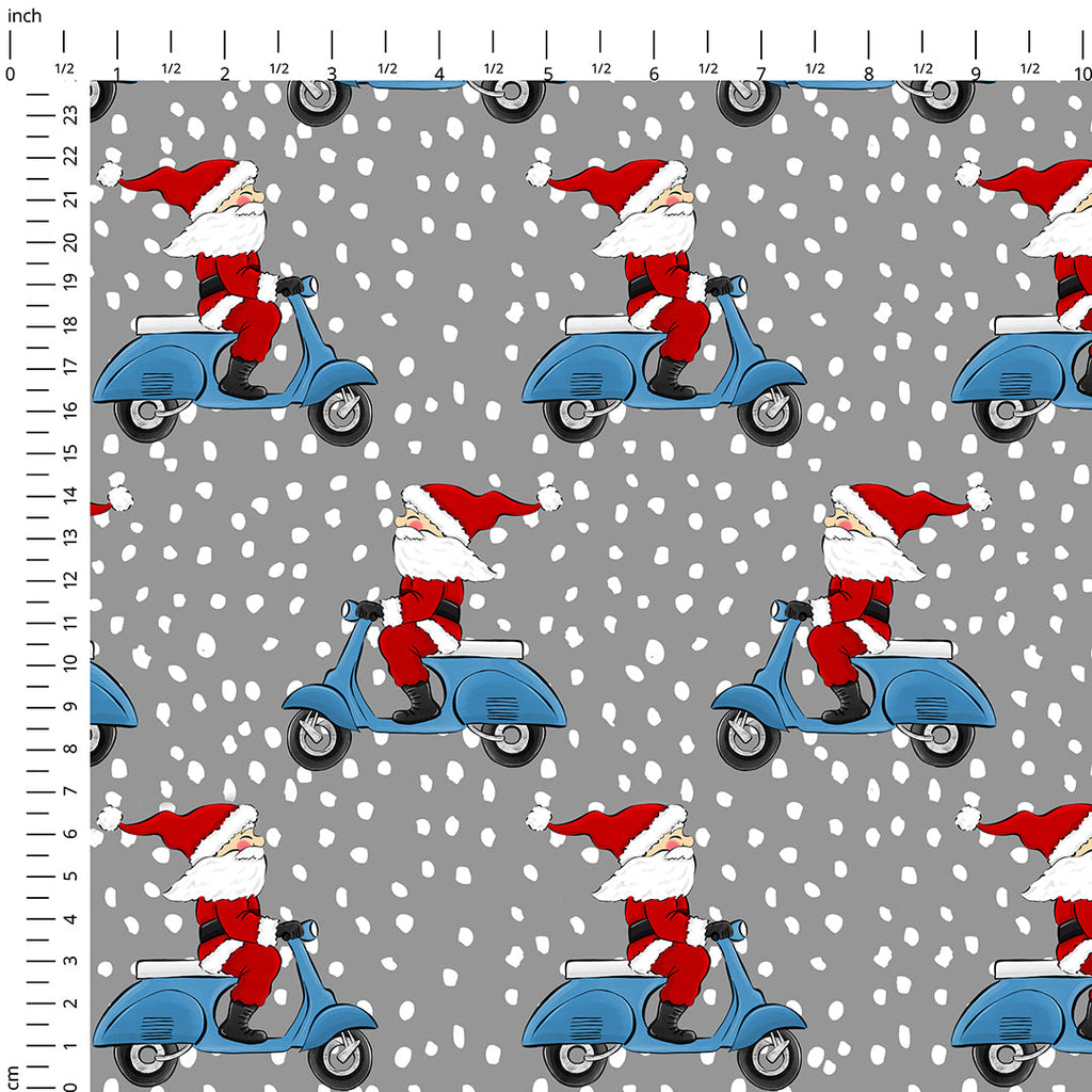 Santa Scooter Red Fabric