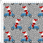 Santa Scooter Red Fabric