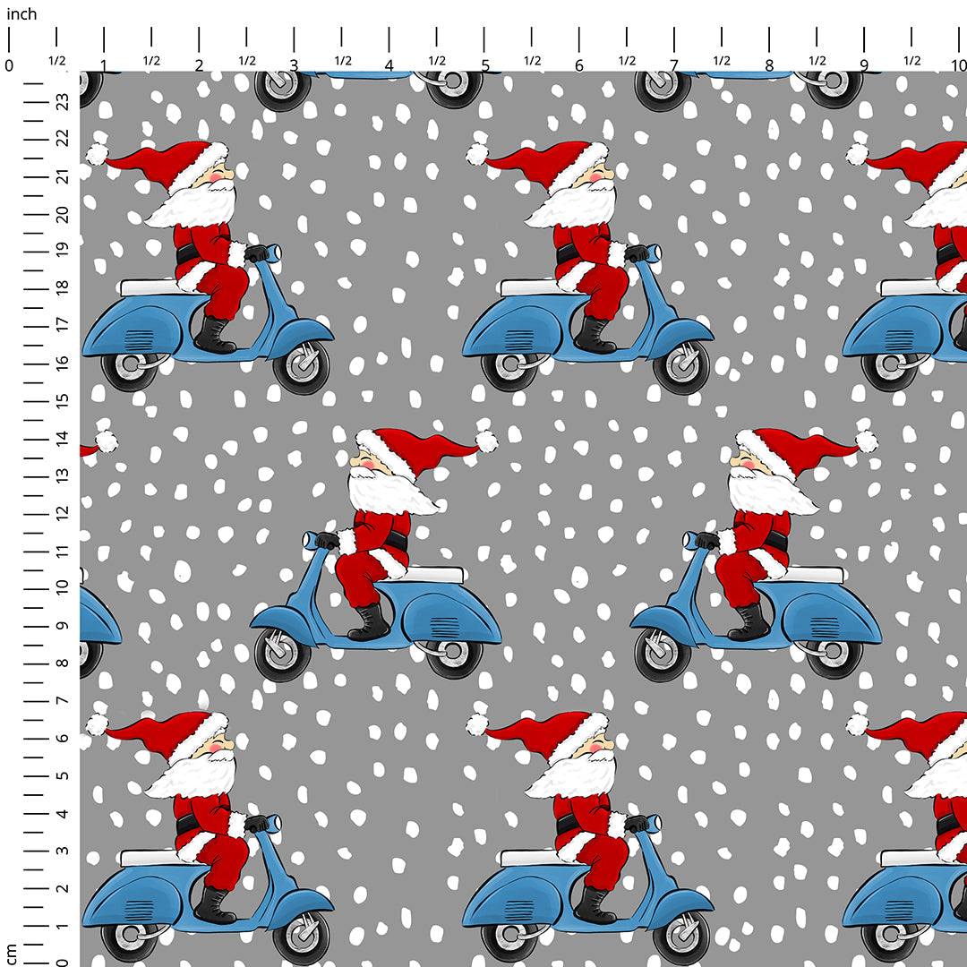 Santa Scooter Red Fabric