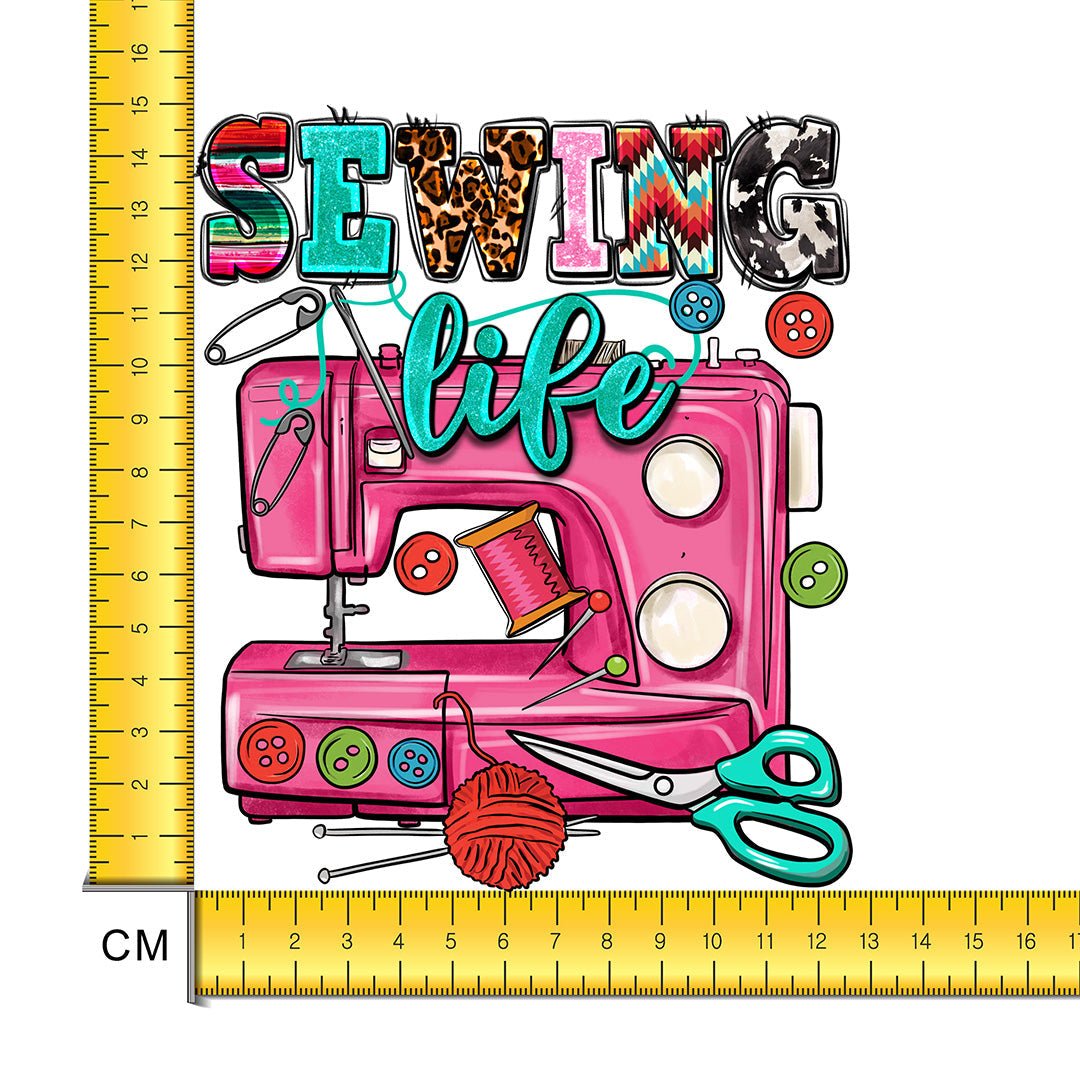 Sewing Life Iron on Fabric Heat Transfer DTF-182