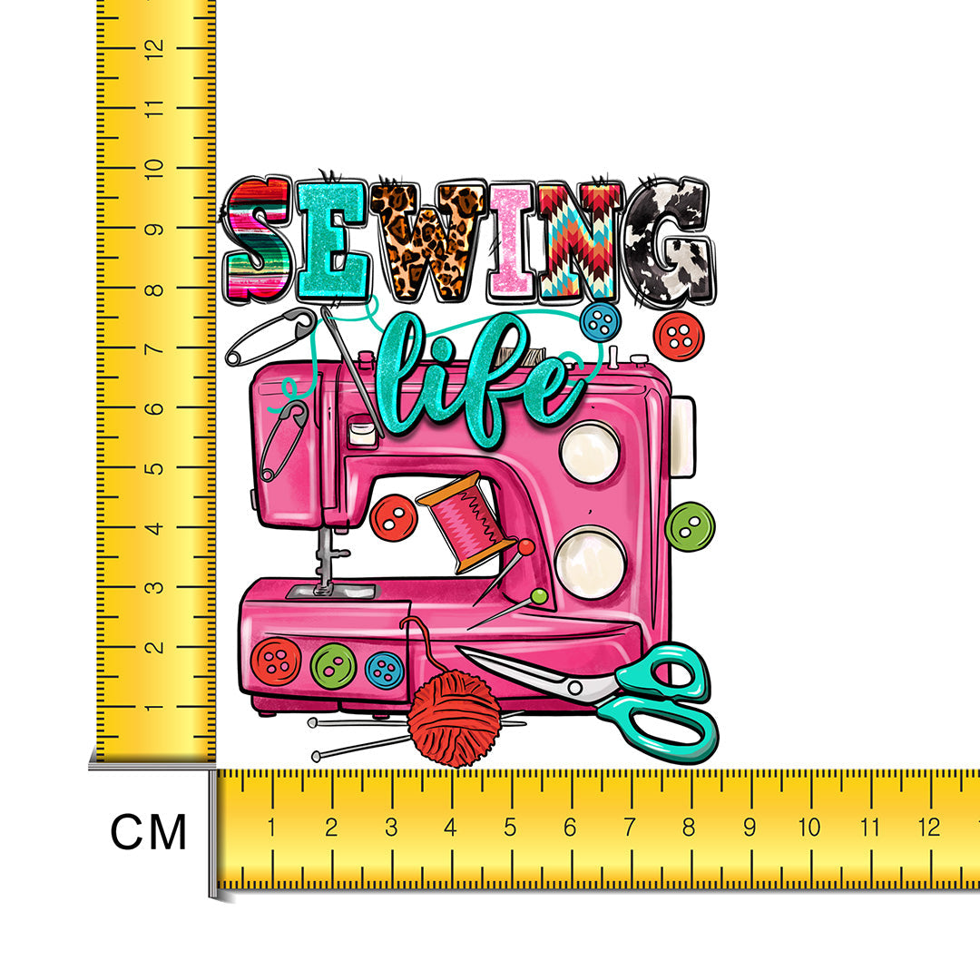 Sewing Life Iron on Fabric Heat Transfer DTF-182