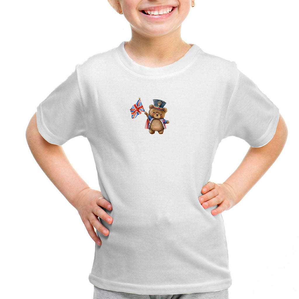 Cute Coronation Bear Iron on Fabric Heat Transfer DTF-113