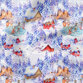 Snowy Village Fabric