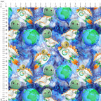 Space Dinos Fabric