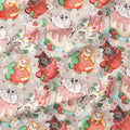 Strawberry Cats Beige Fabric