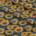Sunflowers Navy Fabric