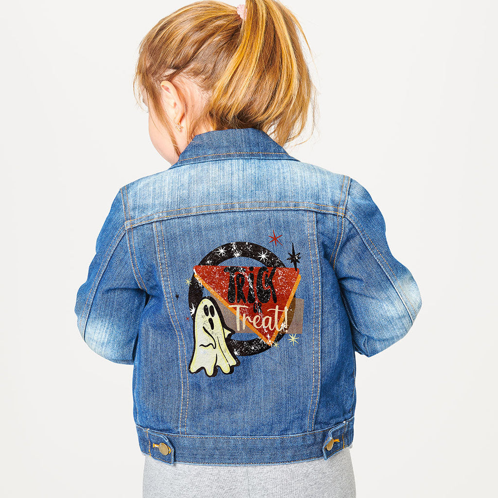 Retro Trick or Treat Iron on fabric heat transfer DTF-63
