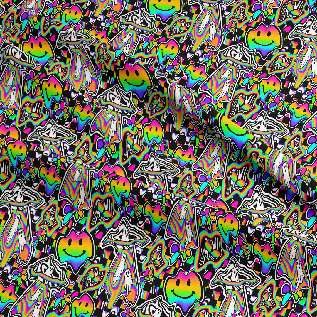 Trippy Ghost Fabric
