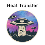 U.F.O Iron on fabric heat transfer DTF-17