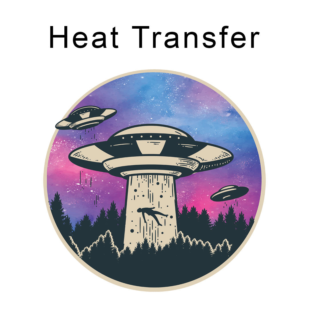 U.F.O Iron on fabric heat transfer DTF-17