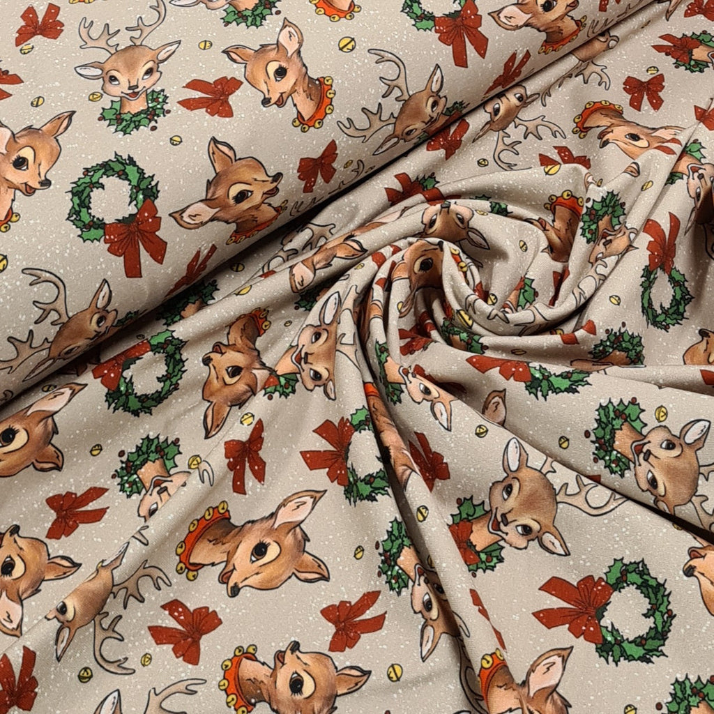 Vintage Reindeer Fabric