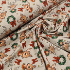 Vintage Reindeer Fabric