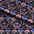 Watercolour Garden Moths Fabric