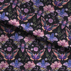 Watercolour Garden Moths Fabric