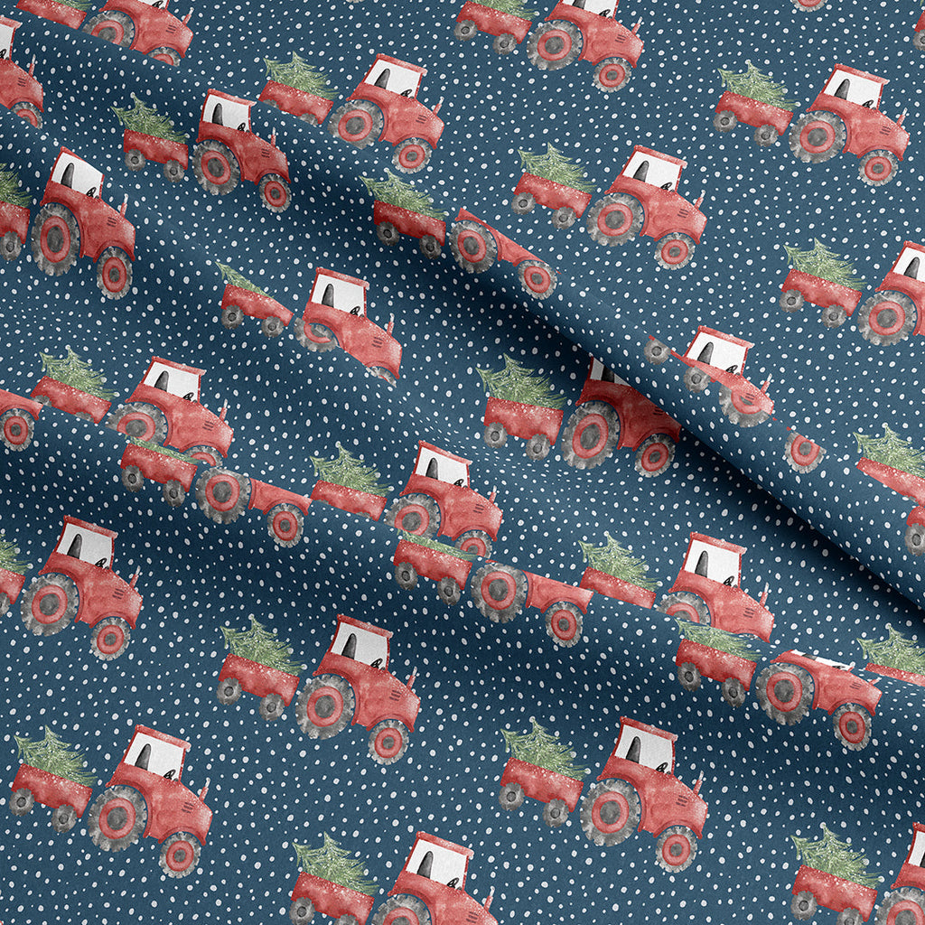Winter Tractor Fabric