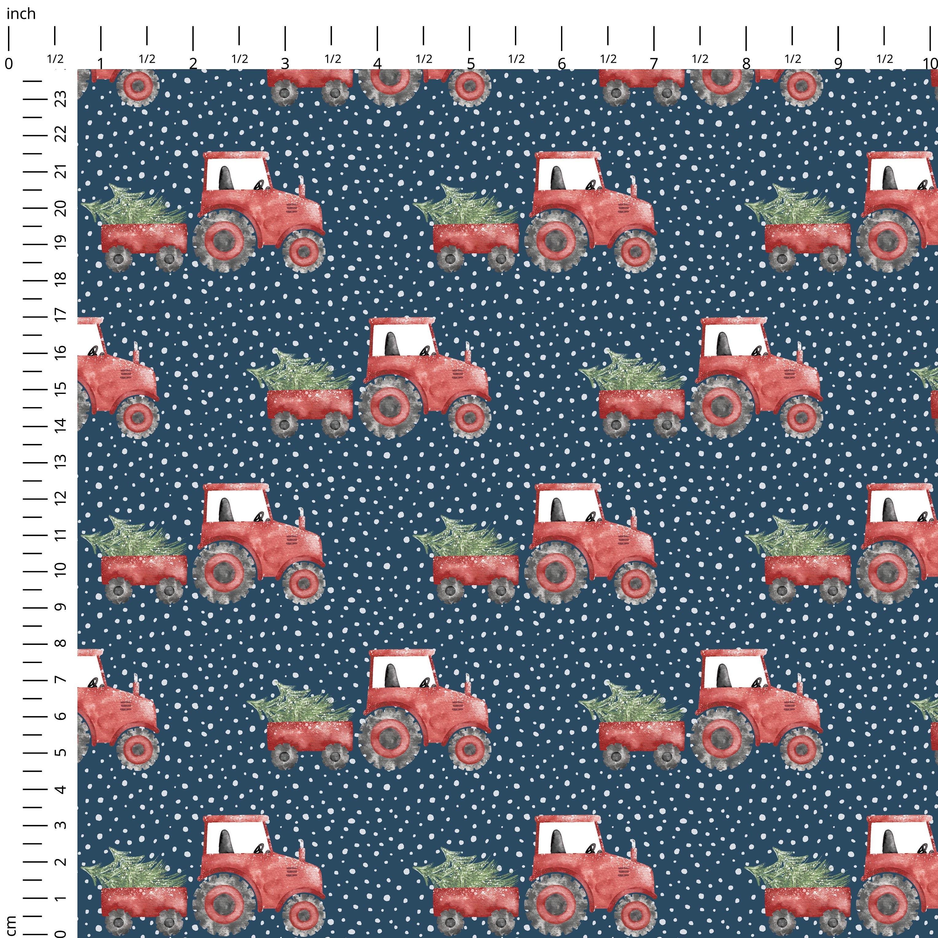 Winter Tractor Fabric